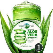 NATURE REPUBLIC - Soothing Moisture Aloe Vera Gel 92 - 300ml Pack of 1 