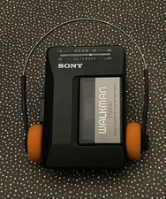 Gorgeous Reconditioned Vintage Sony WM-F2015 FM/AM Cassette Walkman— New Belts!