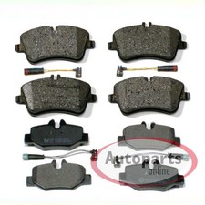 Bremsbel&auml;ge + Warnkontakte vorne hinten f&uuml;r Mercedes Sprinter 907