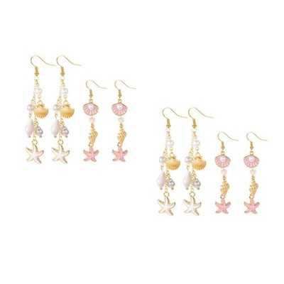Set of 2 Ohrschmuck Damen Muschelschmuck Earrings for Women