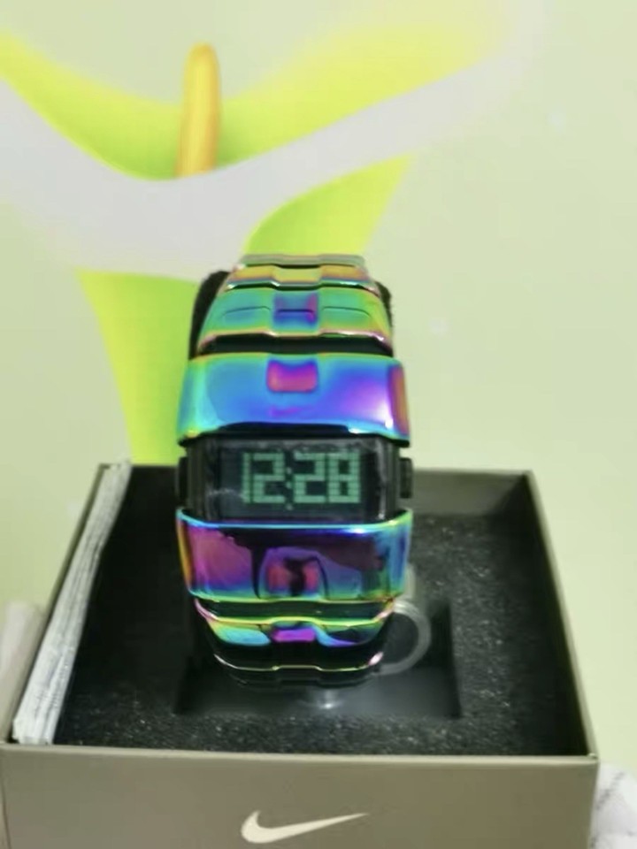 Rare Nike DLine Popular Rainbow Color Quartz Watch Vintage Y2K (rare