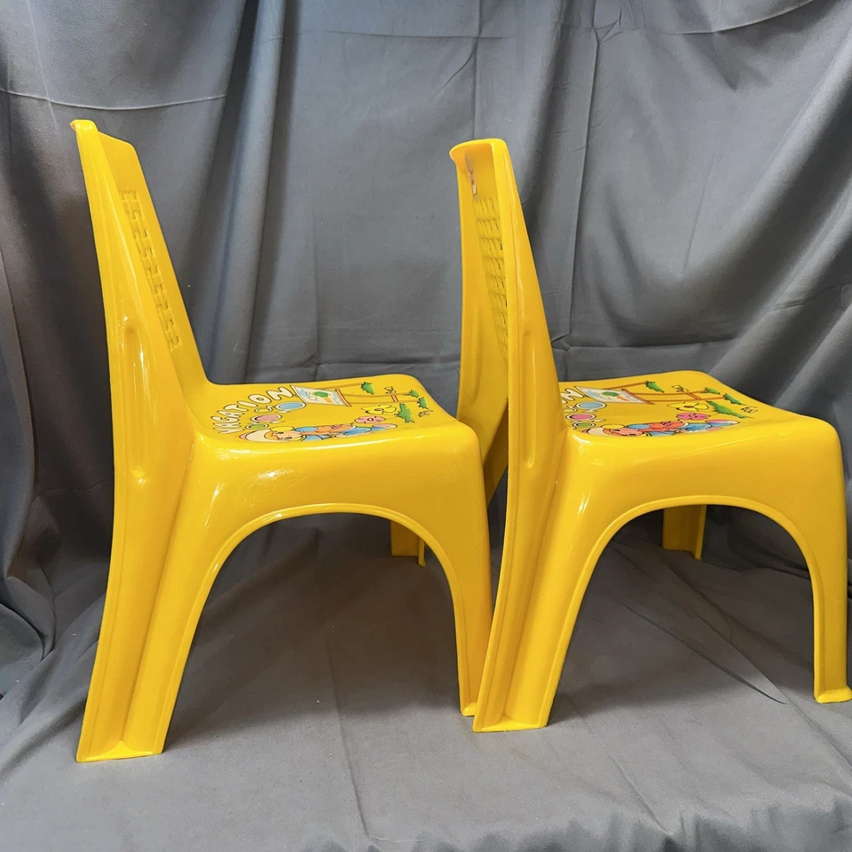 Silla infantil de plástico estilo Harlin de colección nostalgia "¿estilo momentos preciosos?" Lote de 2 Foto 2 de 4