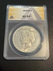 1934-D Peace Silver Dollar - ANACS AU53