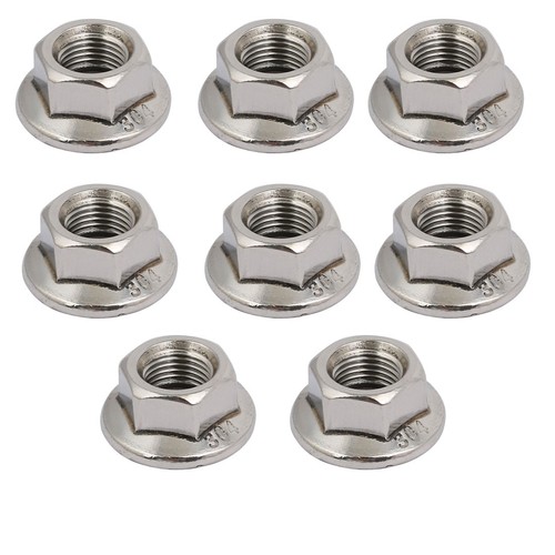 Lot De 8 écrous Hexagonaux Uxcell, Filetage BSW 1/4-20, Acier Inoxydable 304, Argent