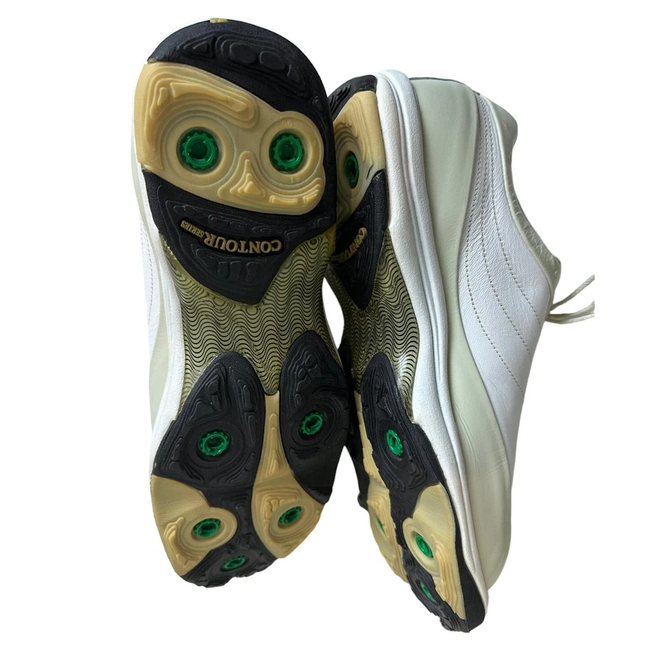 Zapatos de golf FootJoy para mujer talla 9,5 beige blanco con estuche - Nuevos Foto 3 de 4