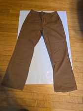 Carhartt Canvas Duck Pants Boys Youth Size 16 Workwear Carpenter Utility Brown