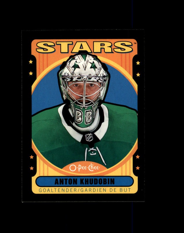 #387 Anton Khudobin Dallas Stars 2021-22 O-Pee-Chee Retro Black Border /100