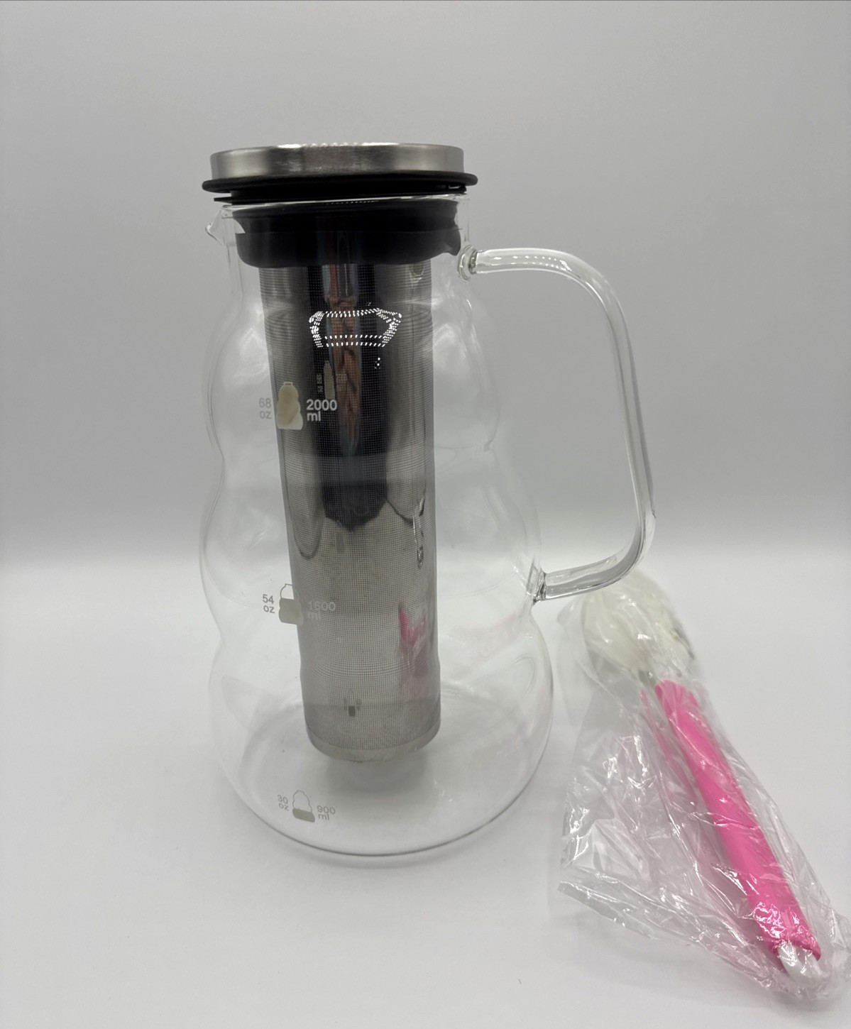 68oz. With Stainless Steel Filter