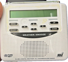 Midland WR-120 All Hazard Digital Weather Radio Public Alert NOAA White