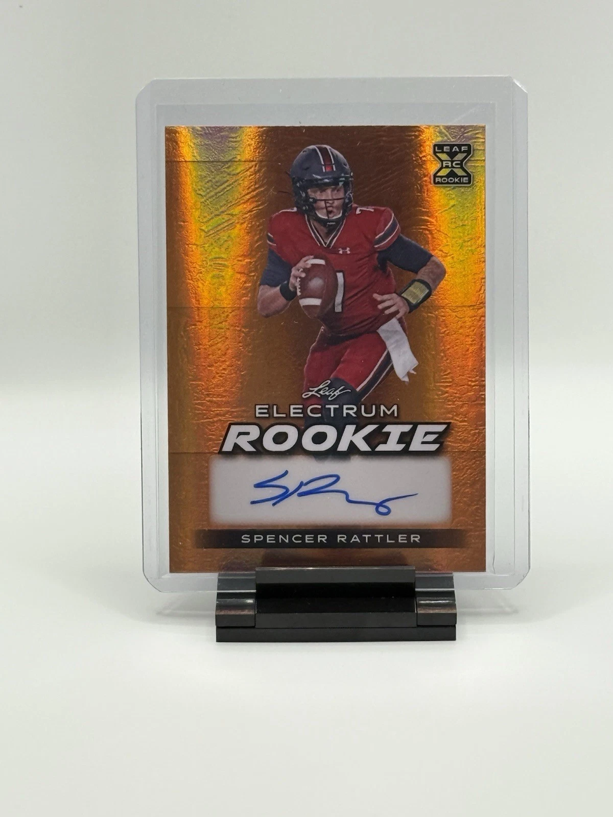 Spencer Rattler Leaf Electrum Rookie Autographs #RASR1 Base