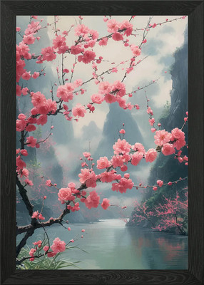 Kirschblüte Japan gerahmtes Wandbild Poster Leinwanddruck Bild