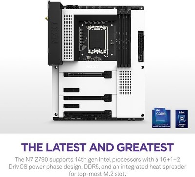 NZXT N7 Z790 LGA 1700 ATX Intel Motherboard - White