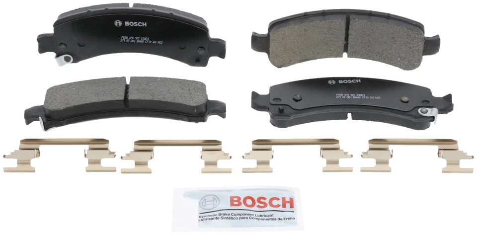 Juego de pastillas de freno de disco traseras Bosch BC974A para 02-14 Chevrolet Tahoe Express 1500 Foto 2 de 4