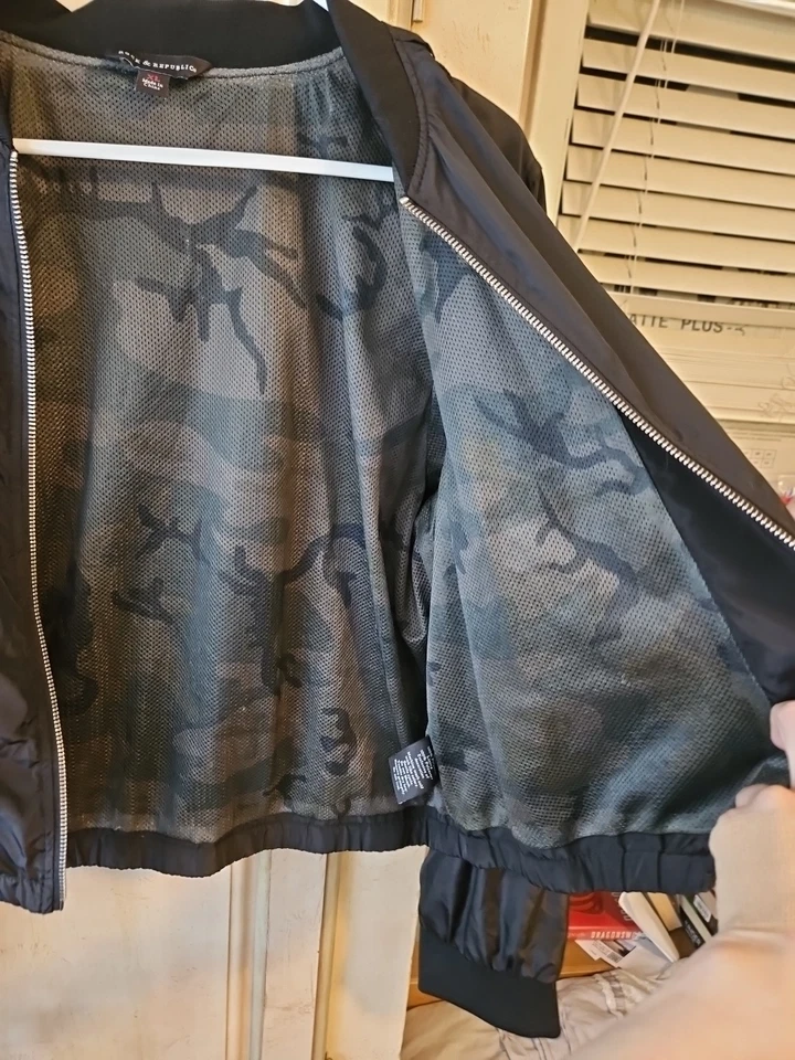 Женская укороченная куртка-бомбер Rock & Republic на шнуровке размер XL - Изображение 4 из 4