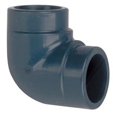 Manufacturer Varies PVC Elbow, 90 Degrees, Socket x Socket, 1 in Pipe Size