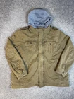 Levi Strauss & Co. Jacket Mens 2XL Green Military Hooded Lined Sherpa Insulated