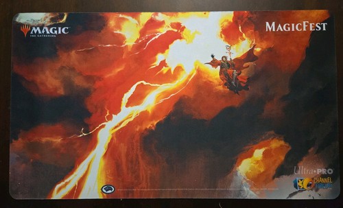 MTG Magic Fest Lightning Bolt Playmat