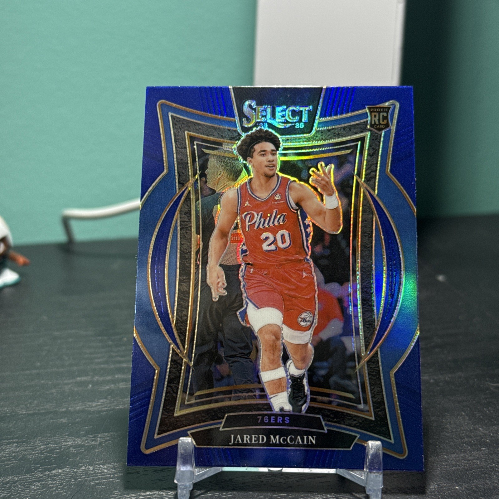 Jared McCain Rookie Card Blue Prizm Concourse Level 2024-25 Panini Select #82