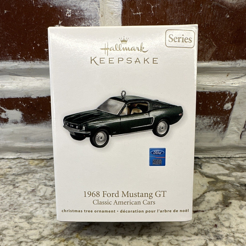 Hallmark Keepsake Classic American Cars 1968 Ford Mustang GT Metal Ornament 2011