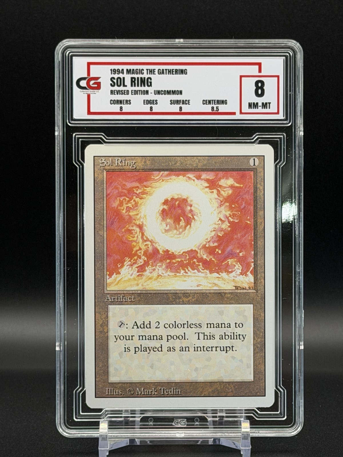 1994 MTG Sol Ring Revised Edition 3ED #274 uncommon GRADED SLAB 8
