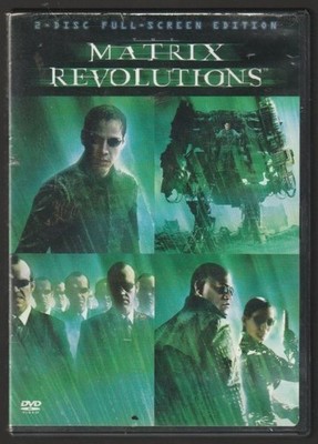 Matrix Revolutions DVD 2003 2-Disc Full-Screen Edition Keanu Reeves