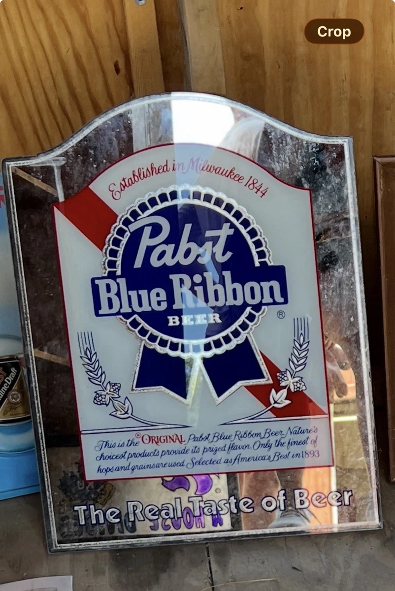 Pabst Blue Ribbon Beer Mirror In Collectible Breweriana Mirrors