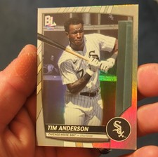Topps 2023 Big League Tim Anderson #216 Uncommon Rainbow Foil Chicago White Sox