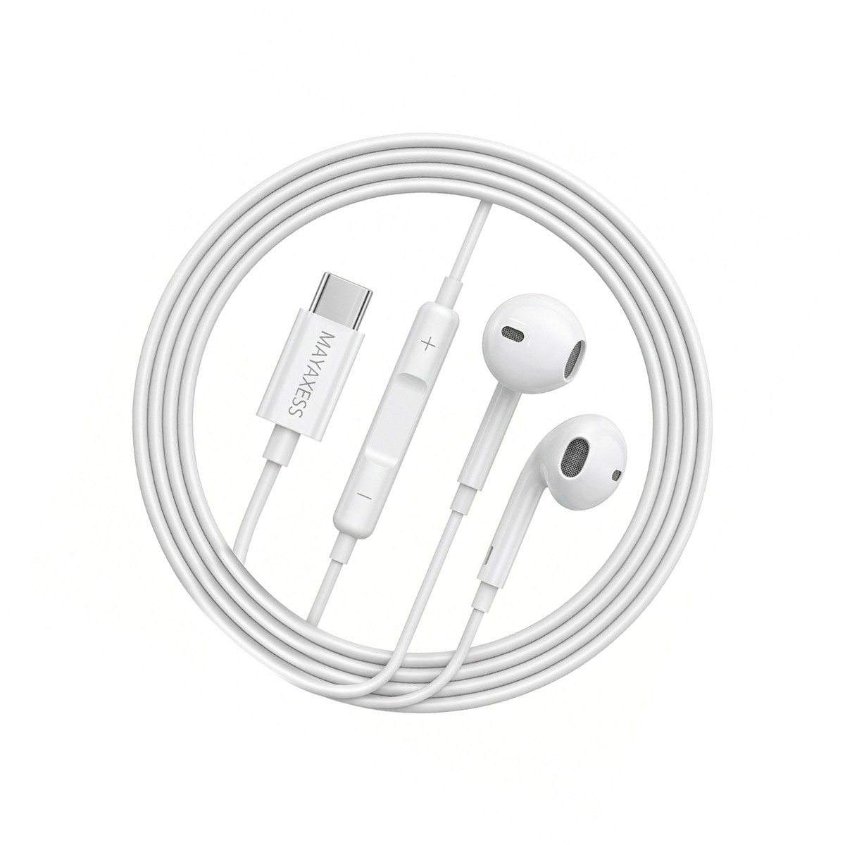 Casque USB-C Mayaxess avec microphone pour Samsung Galaxy A36 en noir