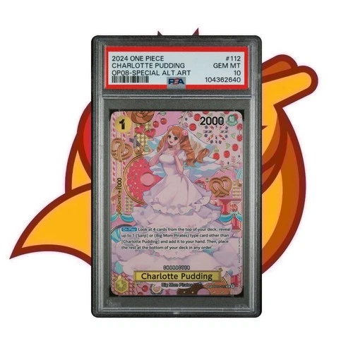 CHARLOTTE PUDDING OP03-112 PSA 10 SP ALT ART OP08 TWO LEGENDS ONE PIECE 2024