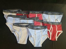 10 Pk Fruit of the Loom Big Boys Size Small Cotton Brief Multipack MultiColor