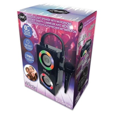 Altoparlante Bluetooth Portatile Con Effetti Di Luce LED RGB - Nero E Verde - Doppio Driver Stereo - 4