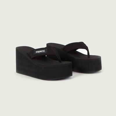 Coperni Branded Wedge Flip Flops Womens Size 9