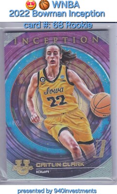 2022 Bowman U Inception Caitlin Clark #: 68 ROOKIE 🔥 🏀 ⭐️Rare