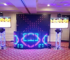 LED Pixel DJ Booth/ Facade Panels, 6 Detachable Interactive Panels