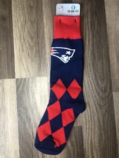 NFL New England Patriots Big Diamond Team Socks Unisex NEW