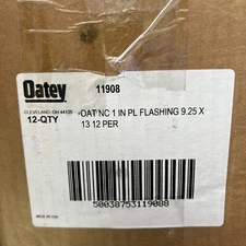 OATEY Roof Flashing,Pipe Size 1 In,No Calk Flashing , 11908, BOX OF 12