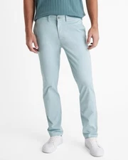 $88 EXPRESS Men’s Slim Fit Hyper Stretch Chino Pants Gray Mist Size 30X32