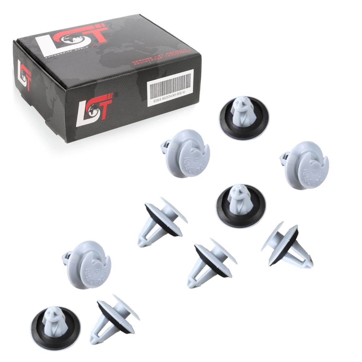 10x Door Panel Fastening Clips Gray Ø 8 mm for PORSCHE 911 BOXSTER