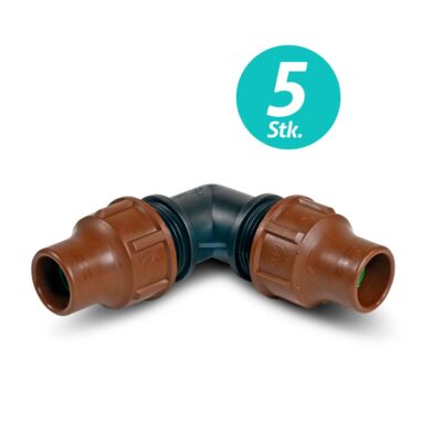 Spar-SET> 5x Rain Bird Winkel BF-22 lock 13/16 mm PE-Rohr Rainbird Fittings