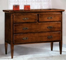 COMO' 4 CASSETTI INTERAMENTE LEGNO GAMBE SPILLO VARI COLOR xCAMERA LETTO FE1111