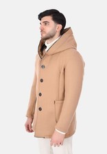 Cappotto Uomo Monopetto Invernale Elegante Montgomery in Panno Made in Italy