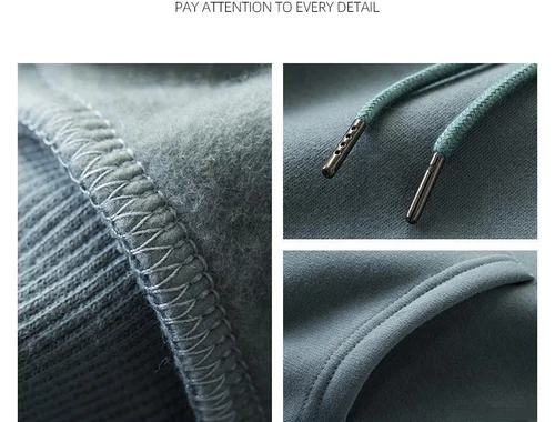 Men's Loose Casual Street Hoodie Long Sleeve Turtleneck Pullover Sweatshirt Tops - Foto 11 di 39