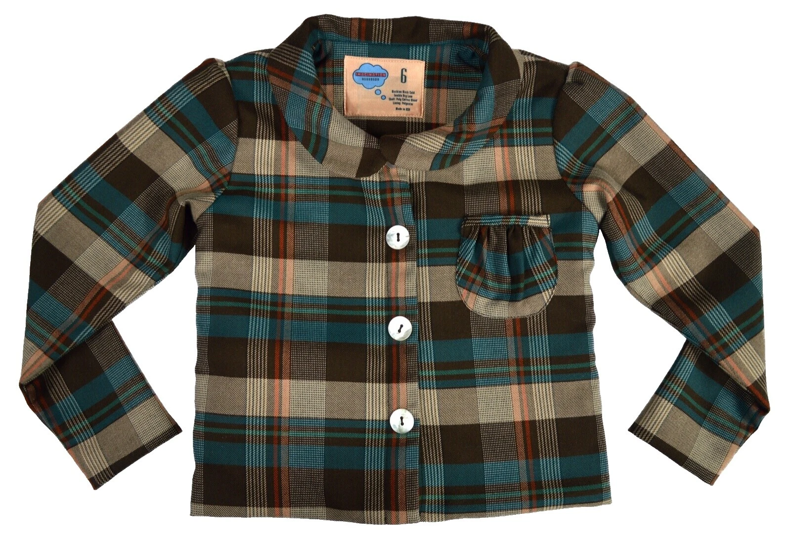 Basic Coats Brown 6 Size Outerwear for Girls