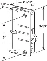 Prime-line Latch & Pull W/security Lock White Non-handed Plastic on sale Prime-line Latch & Pull W/security Lock White Non-handed Plastic on sale
