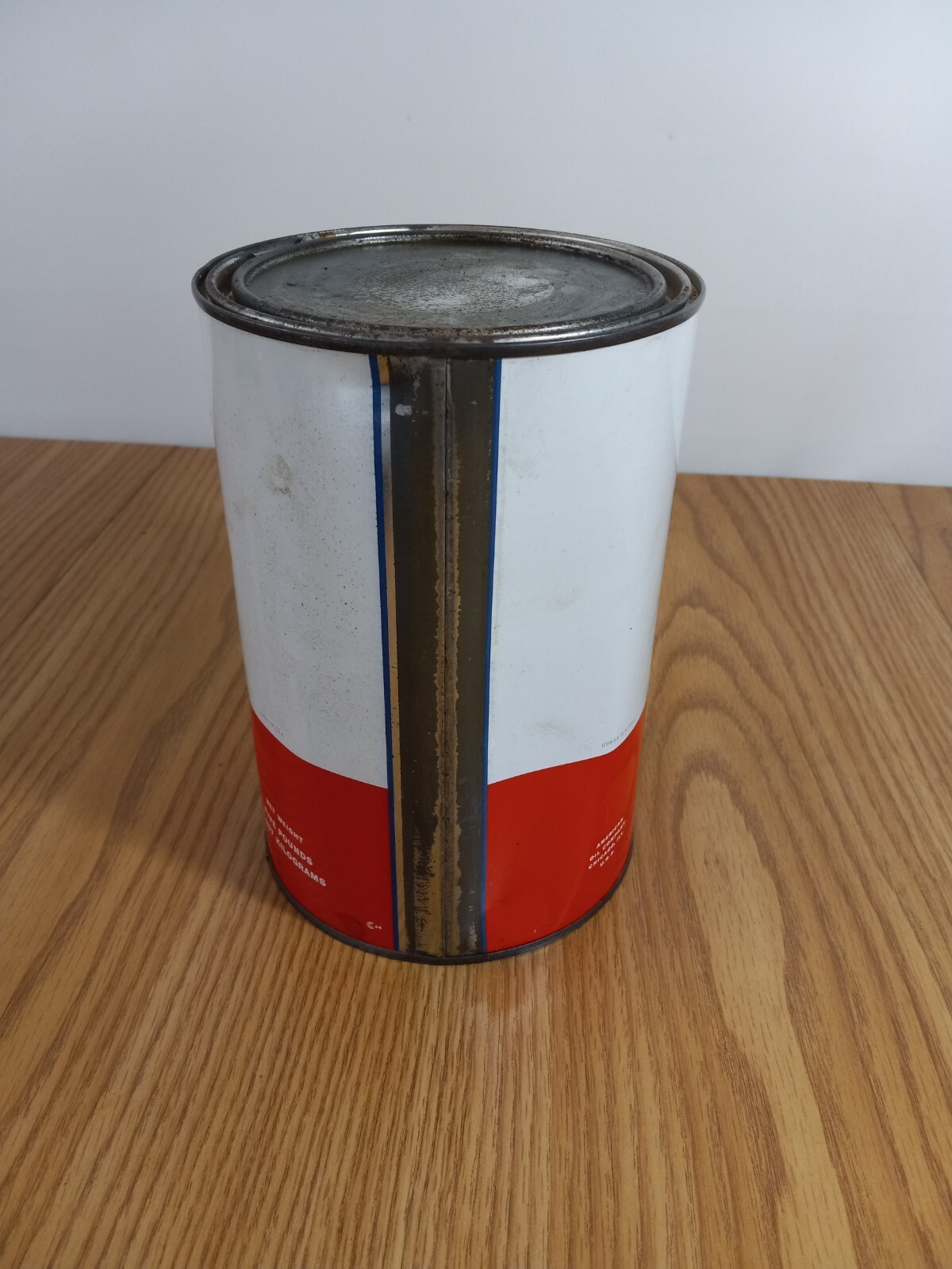 Vintage american oil AMOCO 5 lb GREASE CAN GAS SERVICE STATION motor