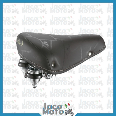 SATTEL FAHRRADSATTEL MONTEGRAPPA HOLLAND GRAZIELLA EPOCHE schwarz DOPPELFEDER ZYKLUS