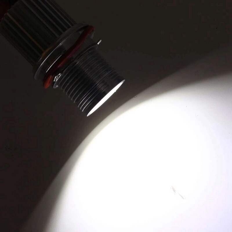 2Pcs 45W White Led Car Angel Eyes LED Marker HALO Light Bulb Headlight