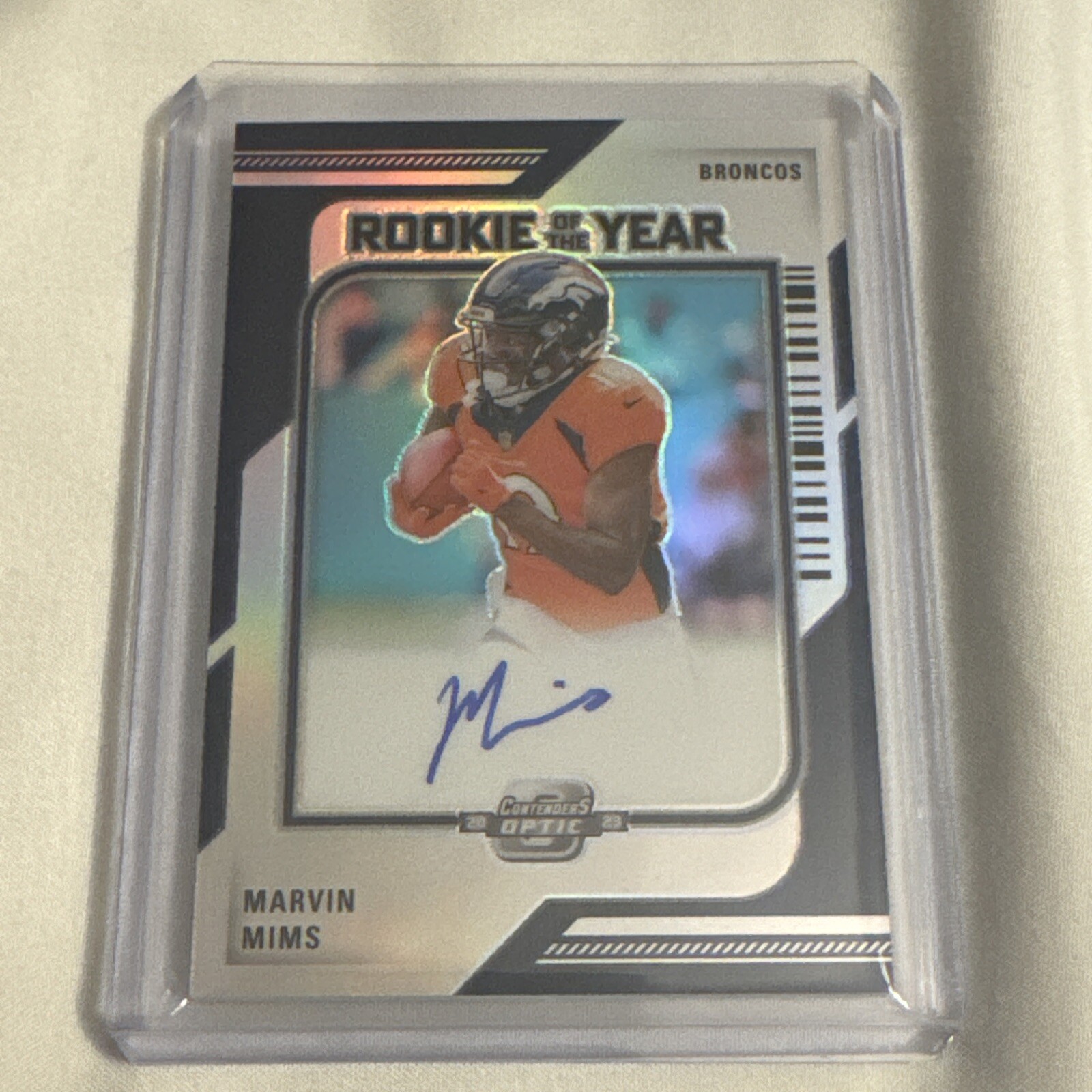 2023 Contenders Optic Rookie of the Year  Marvin Mims RC AUTO 35/99 🔥🔥🔥