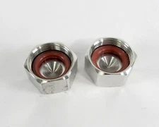 Lot of (2) Commscope / Andrew DF-CAPKIT Plated DIN Female End Cap Assembly