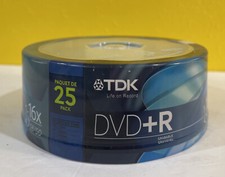 New TDK DVD R 25 pack 4.7GB 16x Sealed Recordable DVD